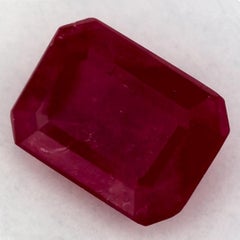1.96 Ct Ruby Octagon Cut Loose Gemstone