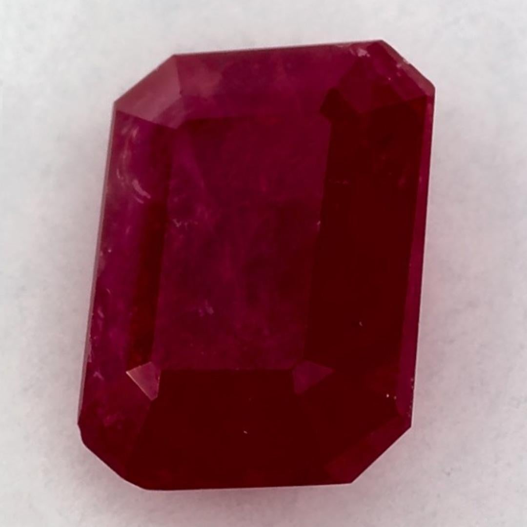 Taille octogone 1.96 Ct Ruby Octagon Cut Loose Gemstone (pierre précieuse en vrac) en vente