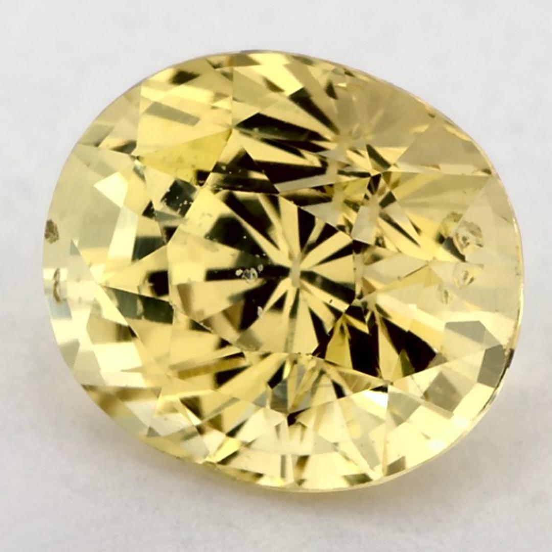 1,96 Karat Gelber Saphir Oval Loser Edelstein (Ovalschliff) im Angebot
