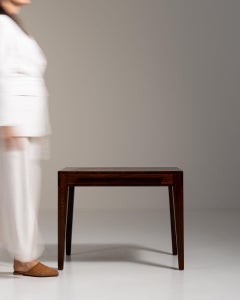 1960-1969 Denmark Rich Walnut Brown Walnut Side Table