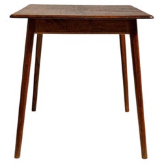 1960-1969 France Rich Walnut Brown Walnut Console Table