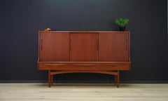 1960-1970 Highboard Teak Danish Design Retro