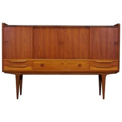 1960-1970 Highboard Teak Danish Design Retro