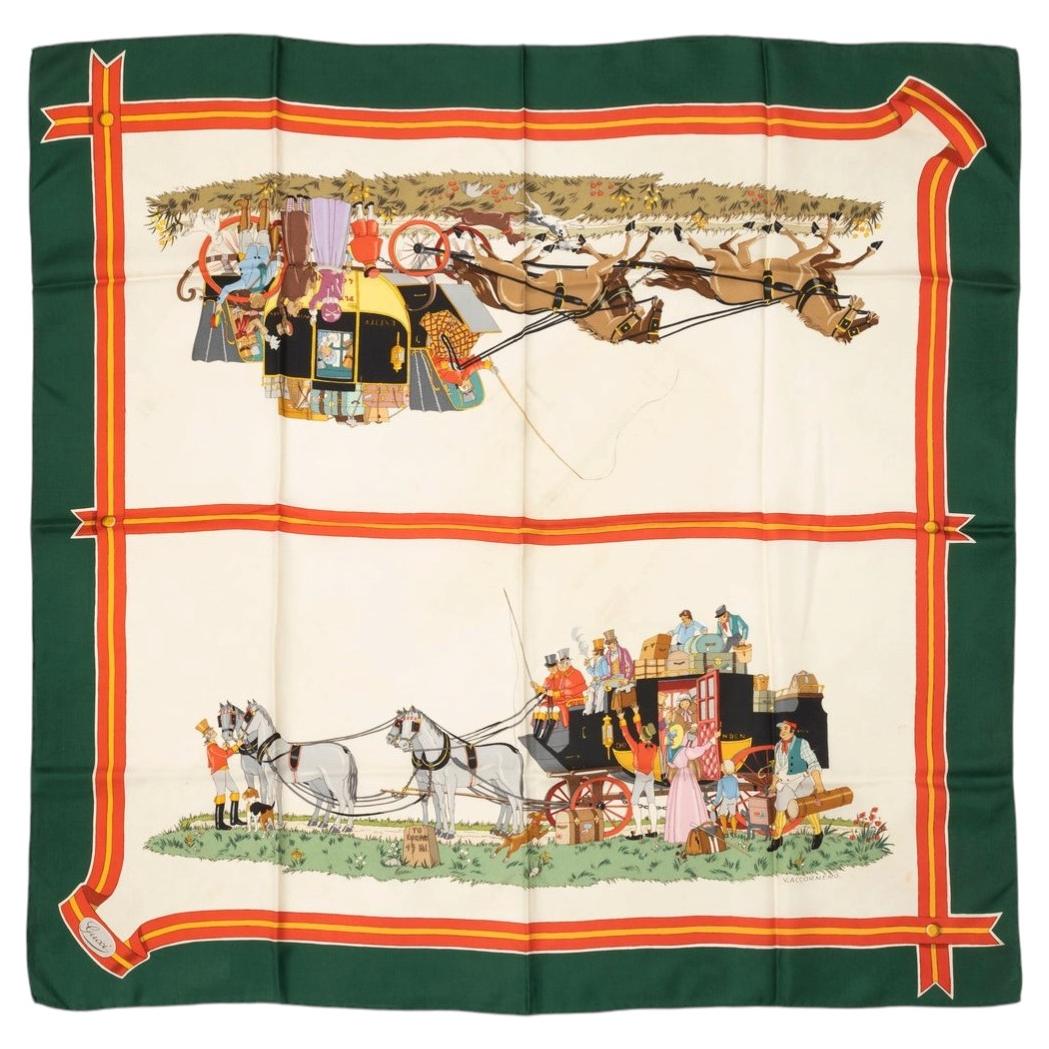 Sciarpa Gucci in seta carré degli anni 1960/1970 in vendita