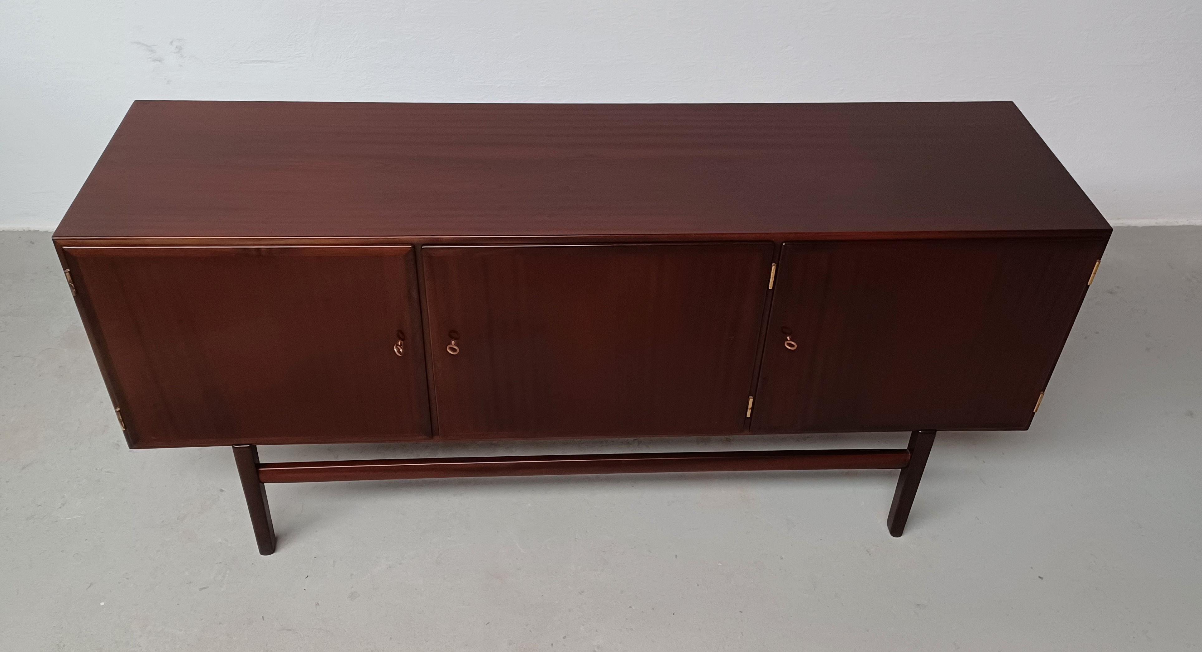 Scandinavian Modern 1960 - 1970s Ole Wanscher Fully Restored and Refinished Rungstedlund Sideboard For Sale