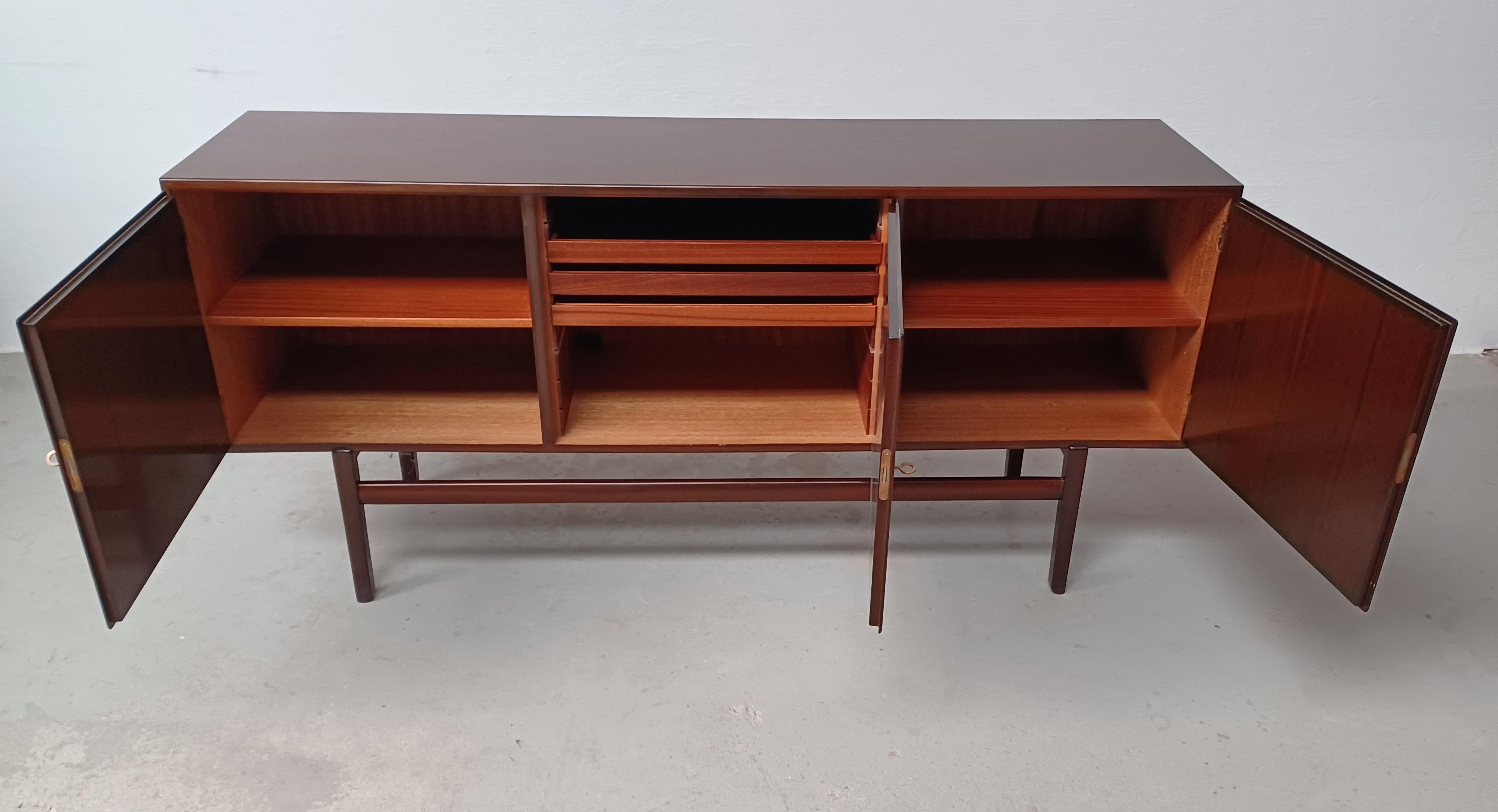 Danish 1960 - 1970s Ole Wanscher Fully Restored and Refinished Rungstedlund Sideboard For Sale