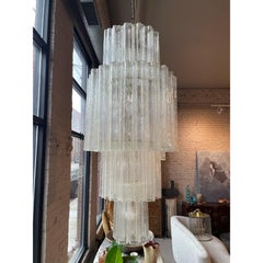 1960/1970s Vintage Italian Murano Glass Tronchi Chandelier