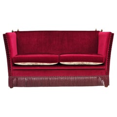 Antique 1960-70s, Danish velour 2 seater sofa, original very good condition.