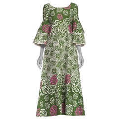 1960/70's Floral Cotton Dress From Finland