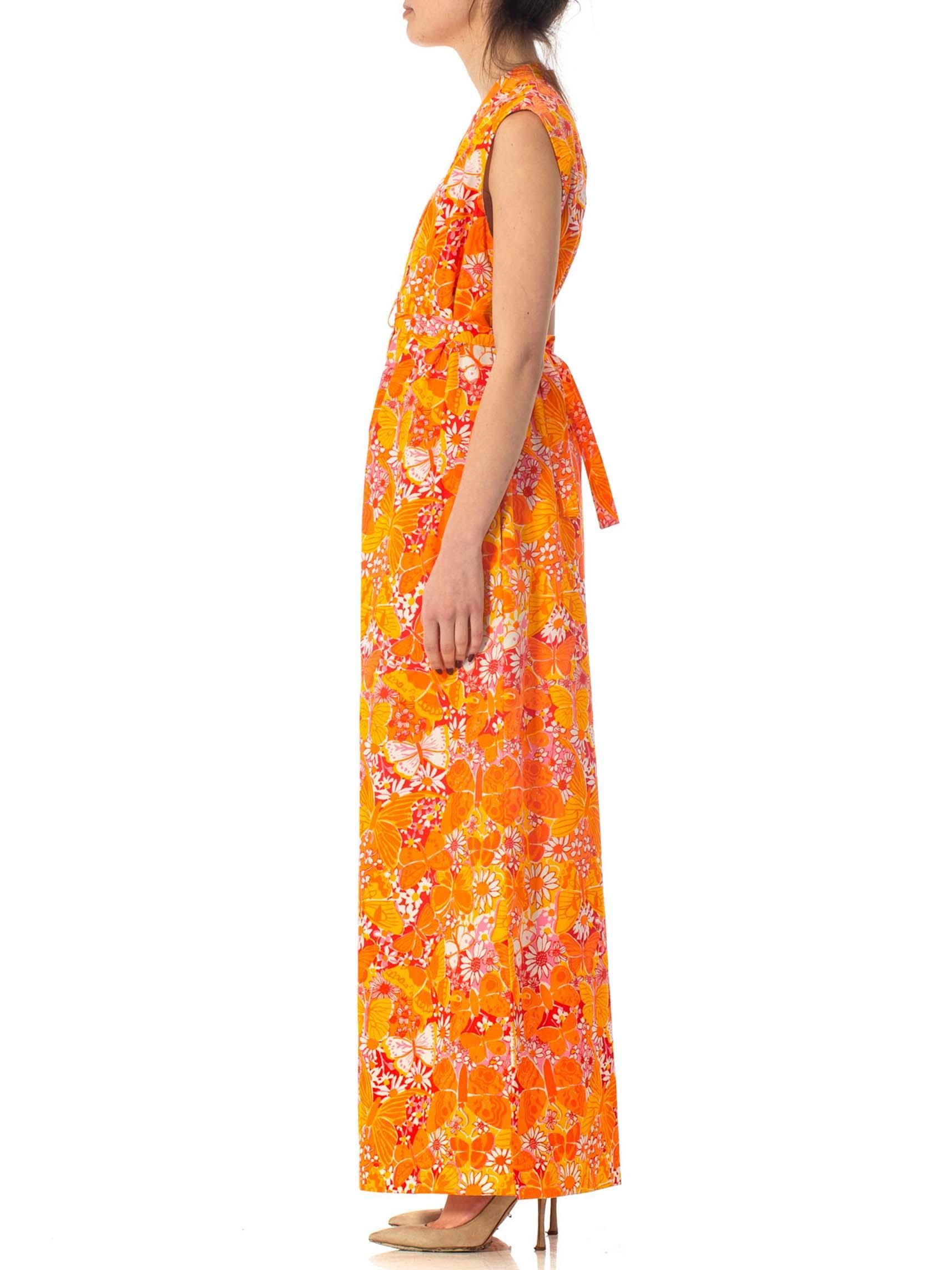 orange butterfly dress