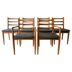 1960/70s Mid-Century set of 6 dining chairs by Schreiber Furniture