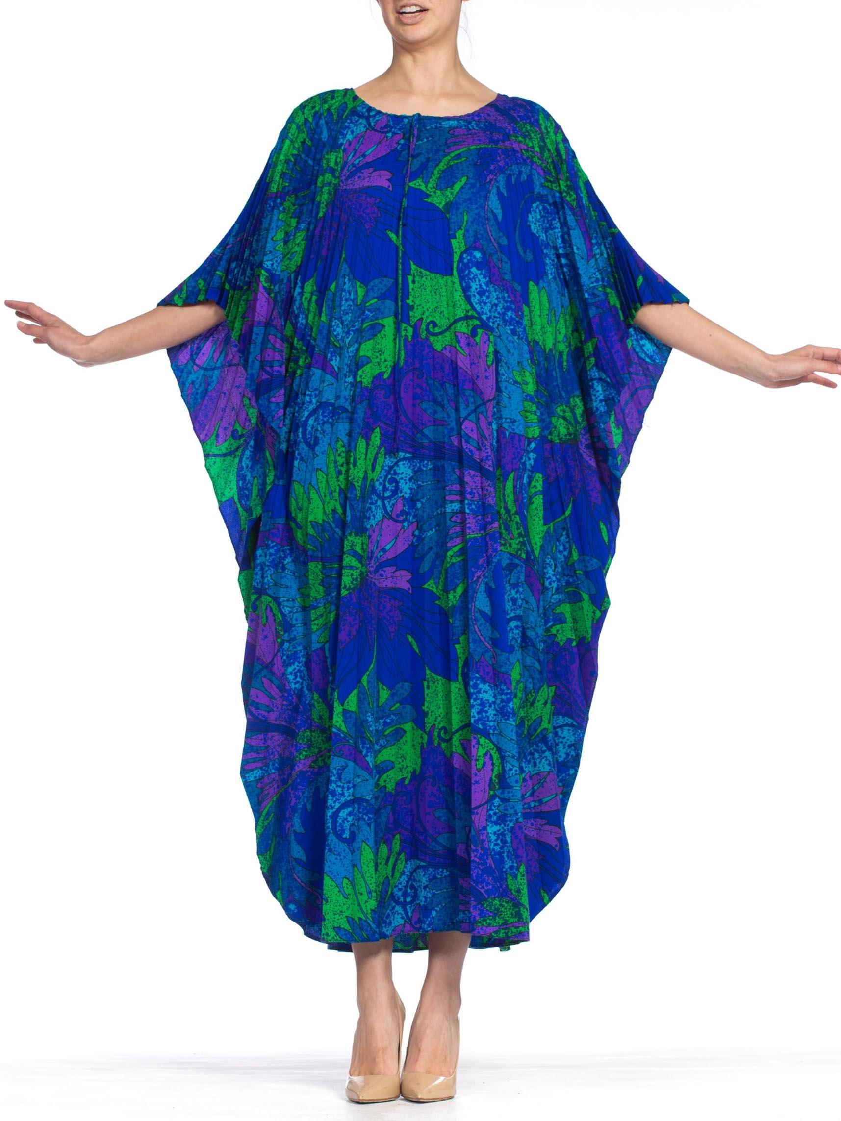 pleated kaftan dress