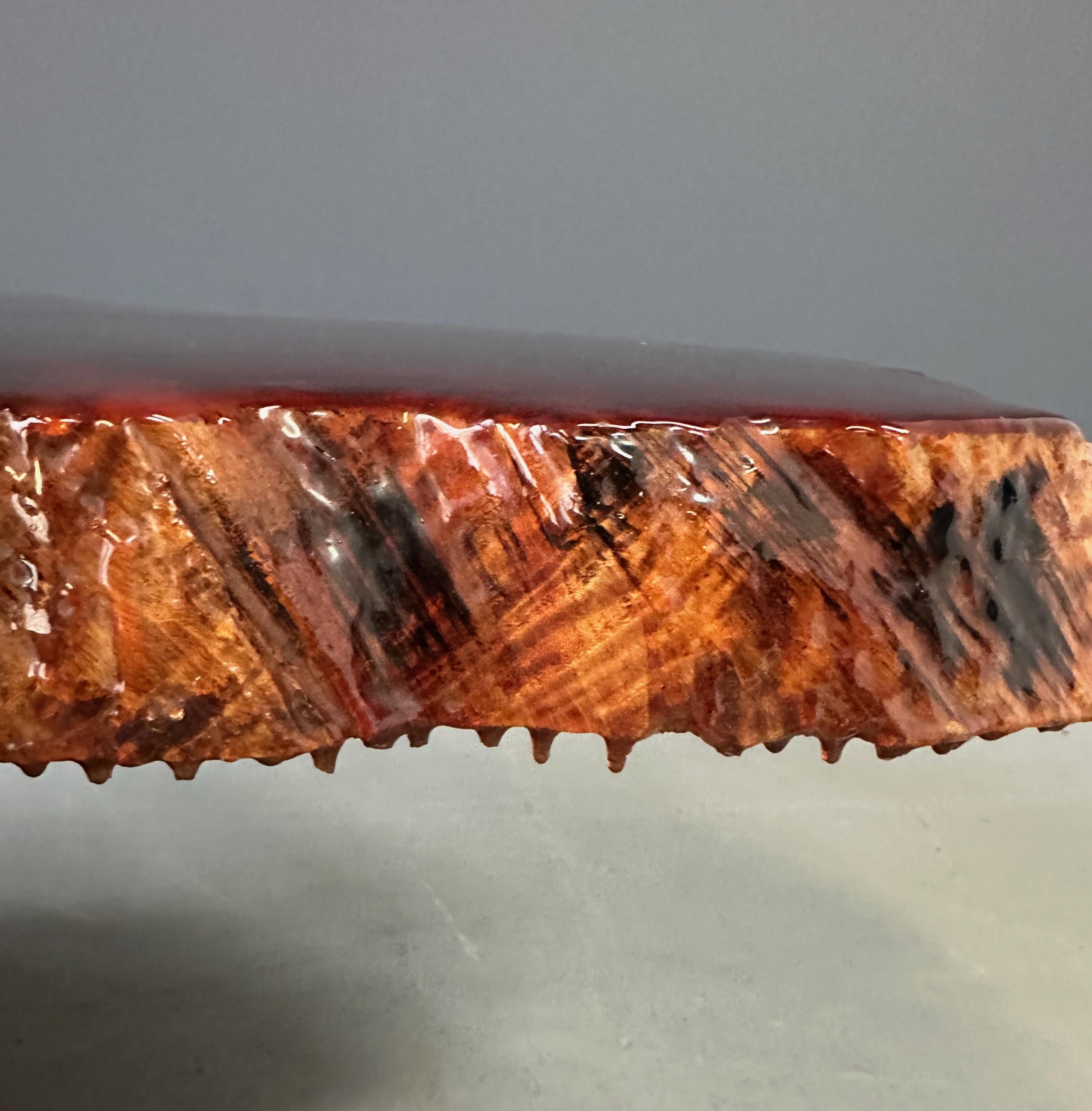 1960-70's Vintage Live Edge California Redwood Burl Table Mid Century 3