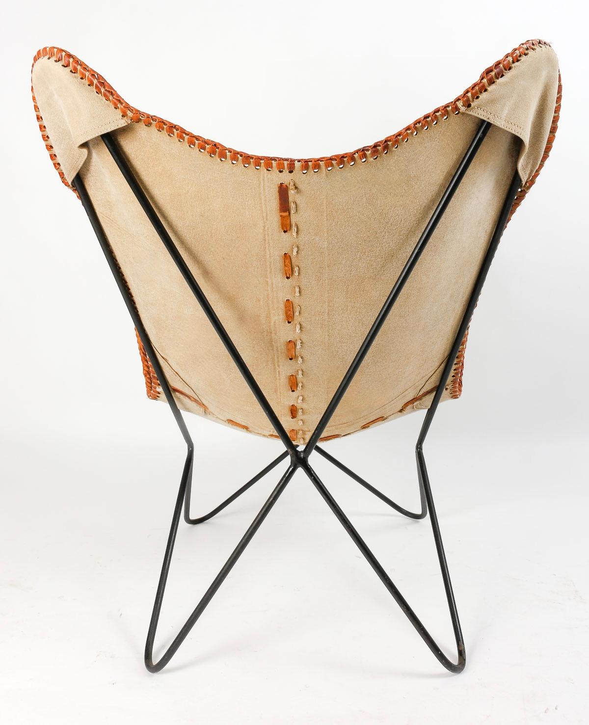 1960 AA Butterfly armchair Airbone edition  In Good Condition In Saint-Ouen, FR
