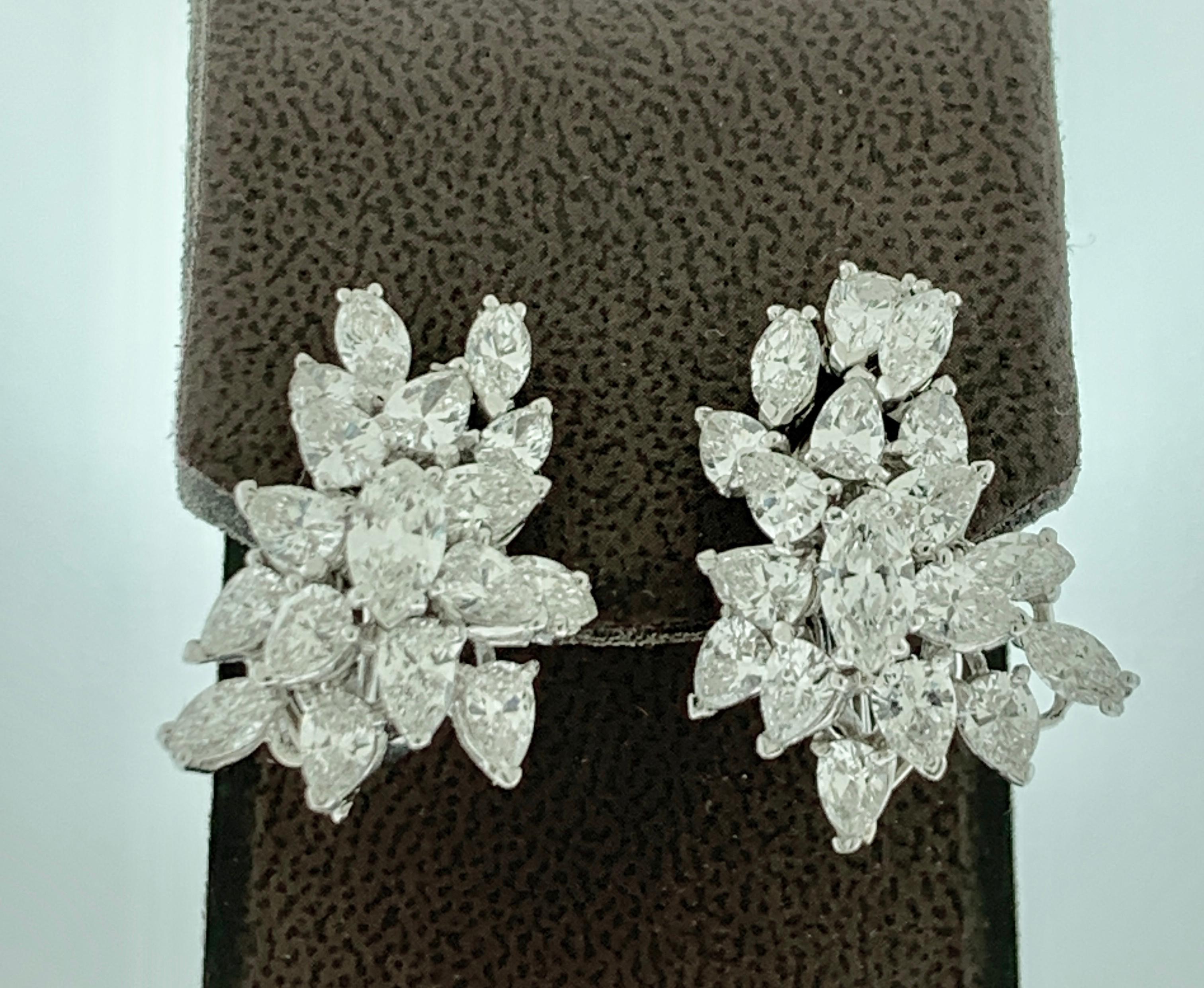 1960 AGL Certified Colombian Minor Traditional Emerald Diamond Drop Earrings PT For Sale 6