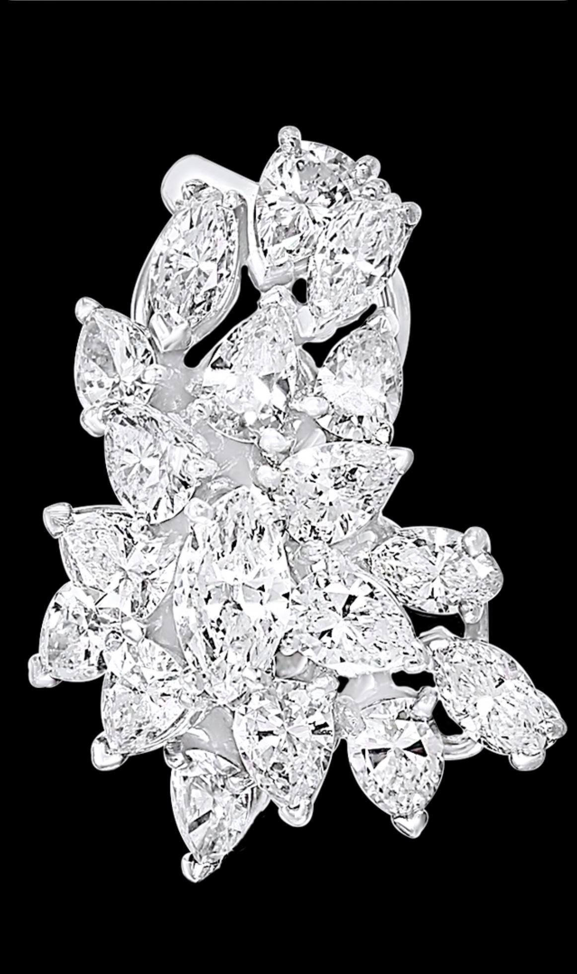 1960 AGL-zertifizierte kolumbianische kleine traditionelle Smaragd-Diamant-Tropfen-Ohrringe PT im Angebot 4
