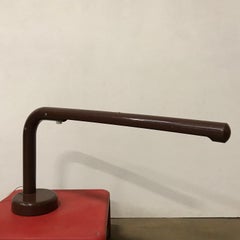 1960, Anders Pehrson for Atelje Lyktan, Sweden, Tube Desk Lamp in Brown Plastic