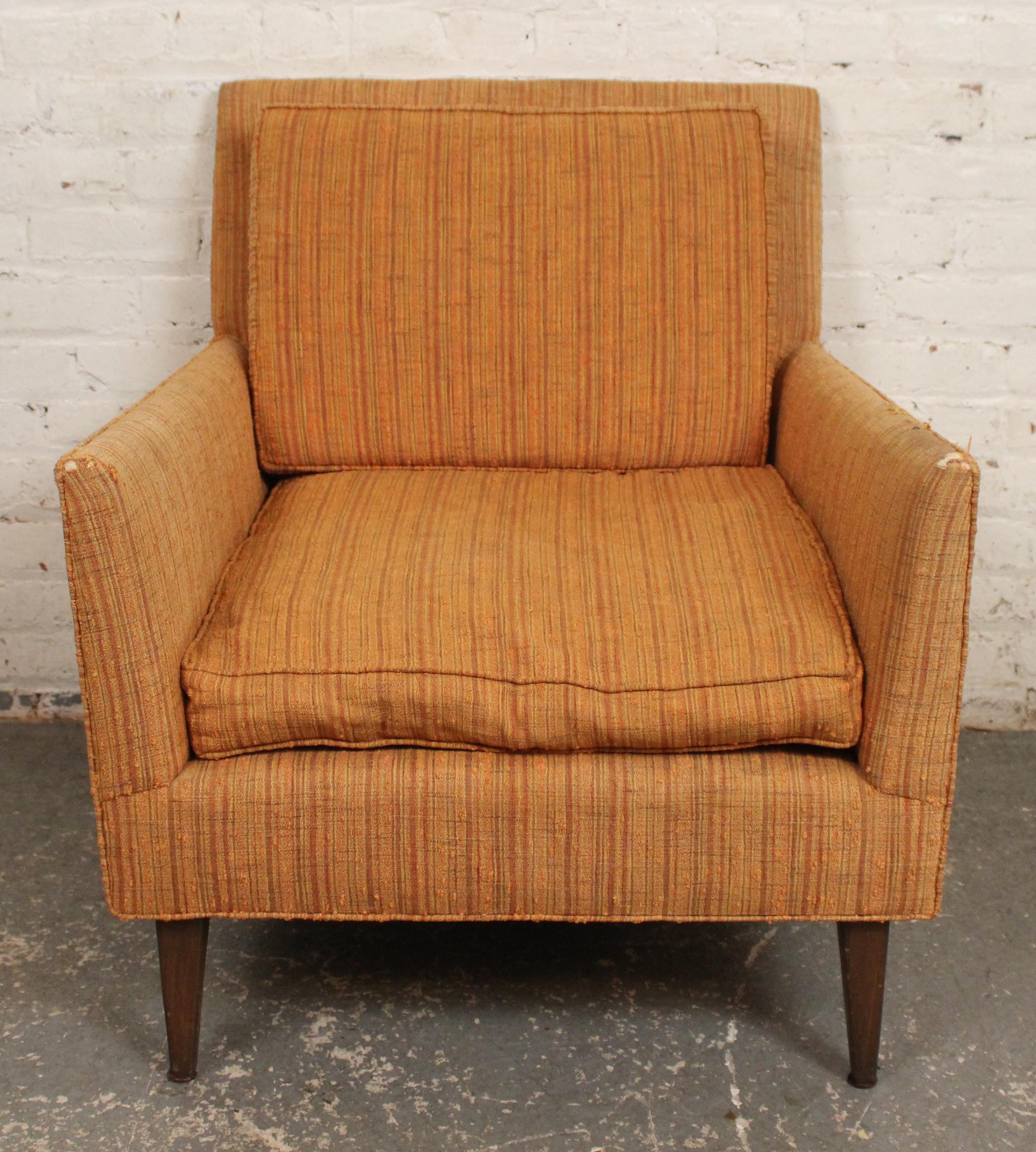 Sillón angular 1960 según Paul McCobb en Bastante bueno estado para la venta en Brooklyn, NY