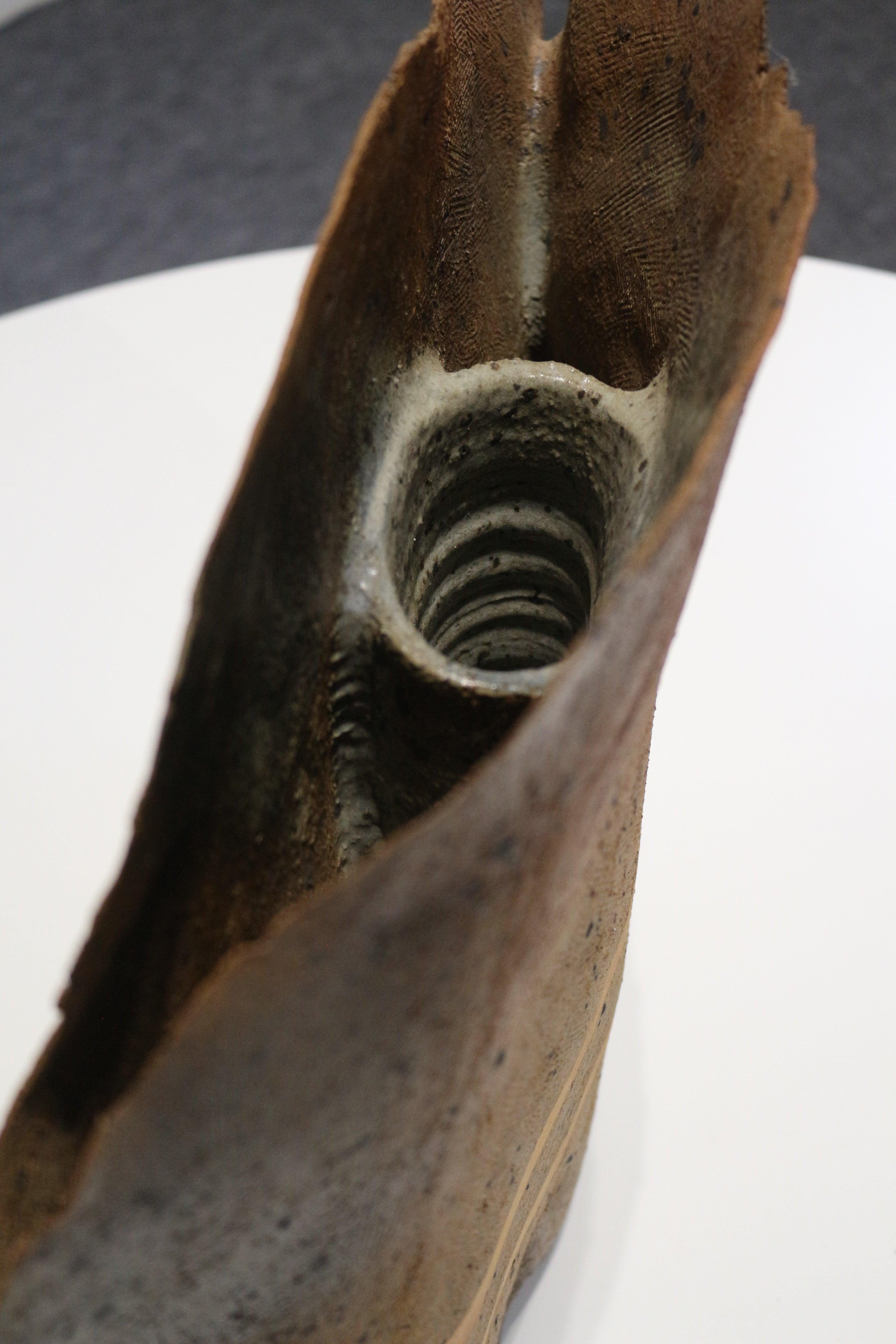 Fait main 1960, Atelier Palgre, J-P. Vase Brunet