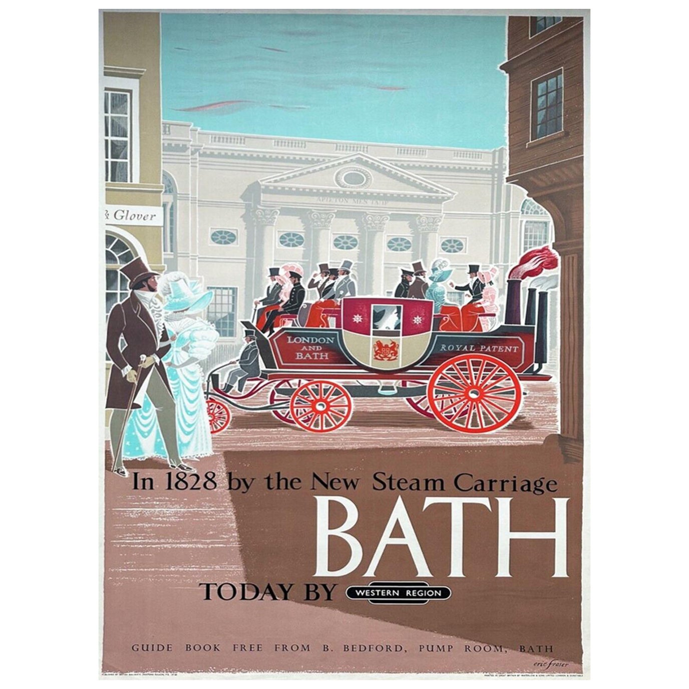 1960 Bath - British Railways Original Vintage Poster