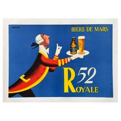1960 Beer of Mars - R52 Royale Original Vintage Poster