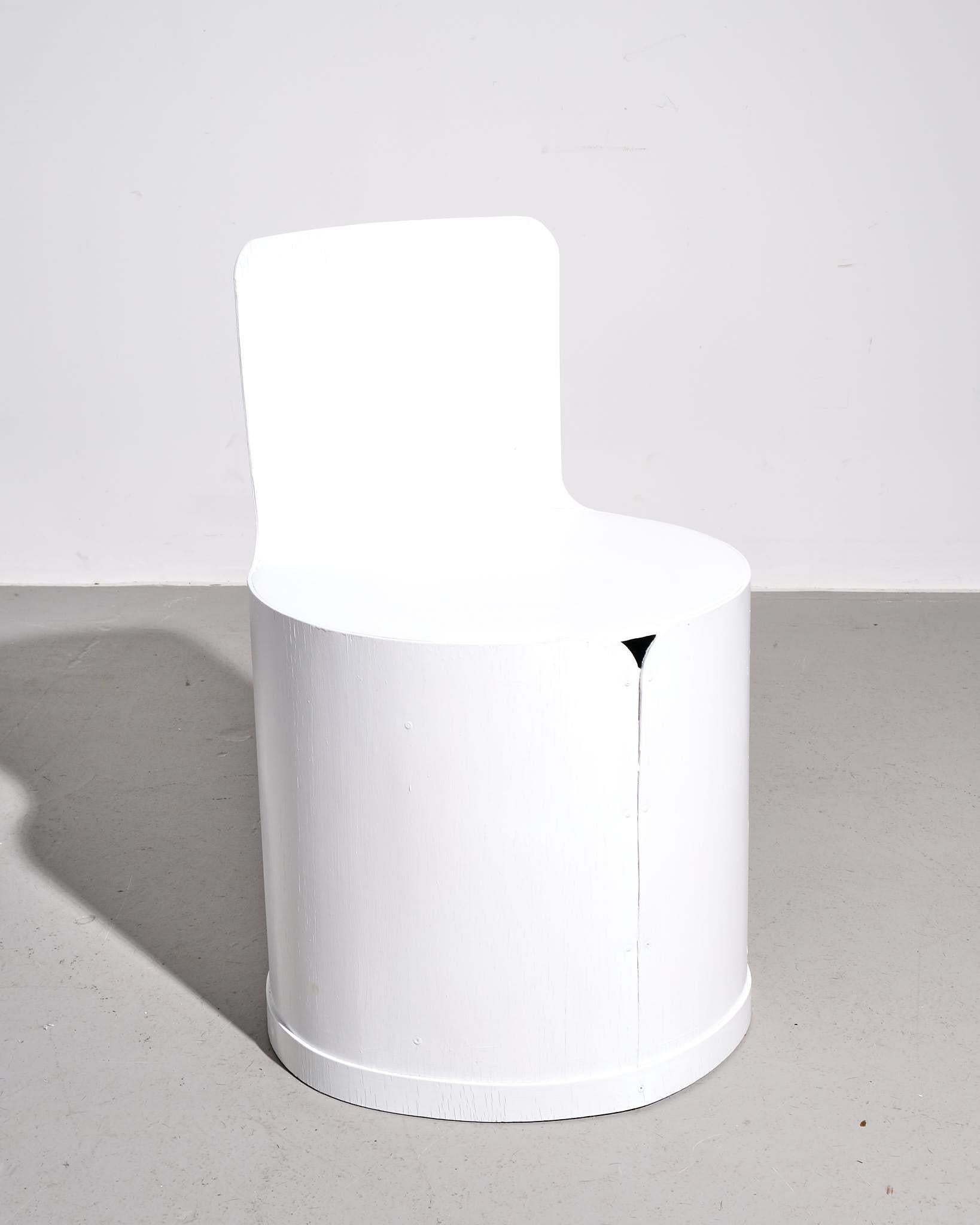 1960 Bernard Holdaway Set of Six Tomotom Chairs in White In Good Condition For Sale In London, GB
