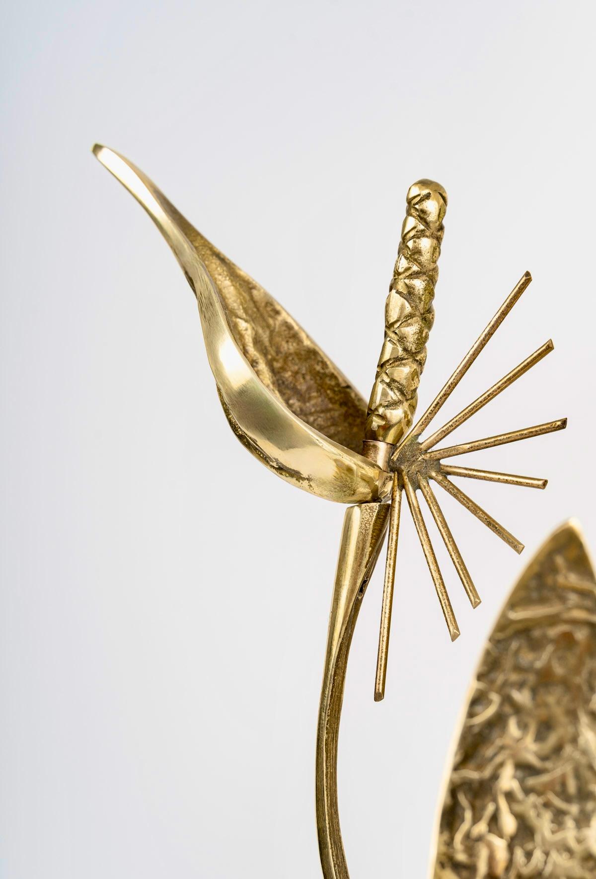 1960 Lampada in bronzo 
