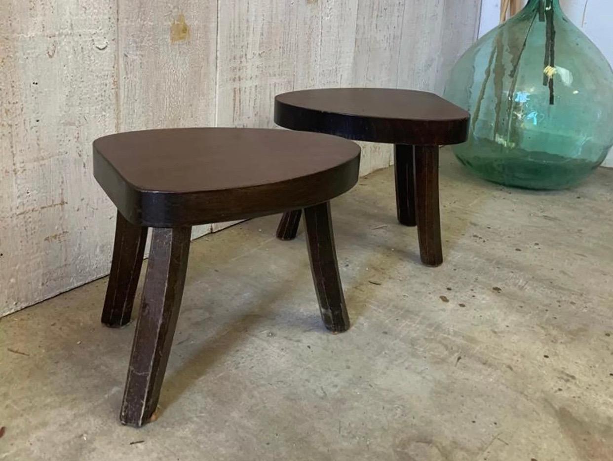 1960 Brutalist French Stools In Good Condition For Sale In DARLINGTON, WA