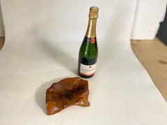 1960 Brutalist Wood Ashtray / Centrepiece