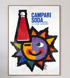 1960 Campari Soda, Piatti Original Vintage Poster