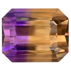 19.60 Carat Natural Loose Ametrine Emerald Shape Gemstone From Bolivia