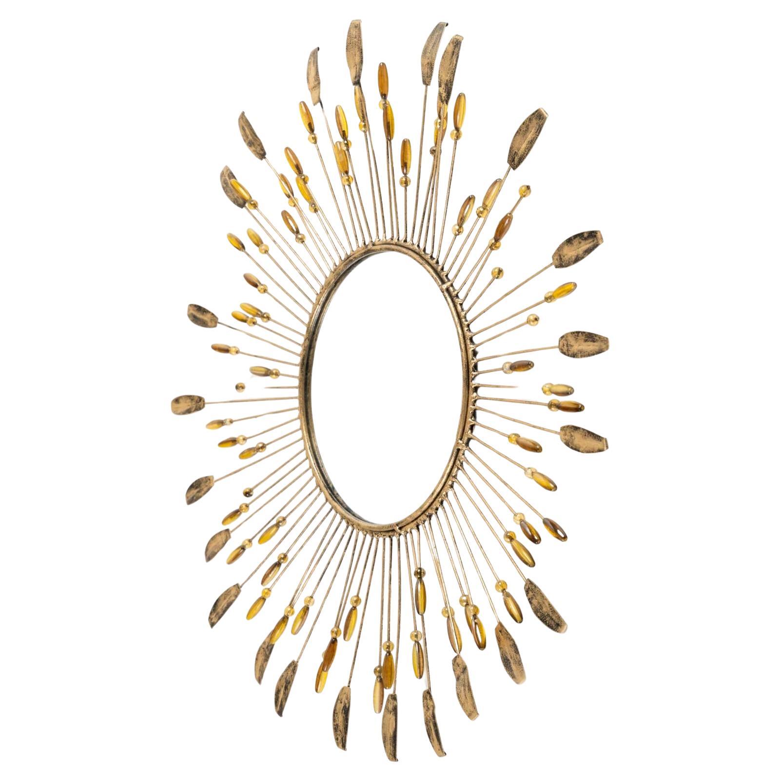 Milieu du XXe siècle 1960 Chaty sun mirror, Vallauris en vente