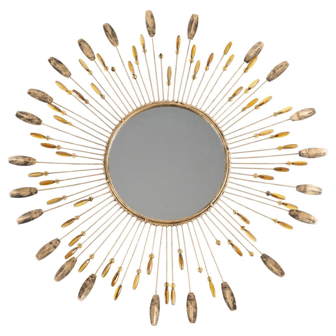 1960 Chaty sun mirror, Vallauris en vente