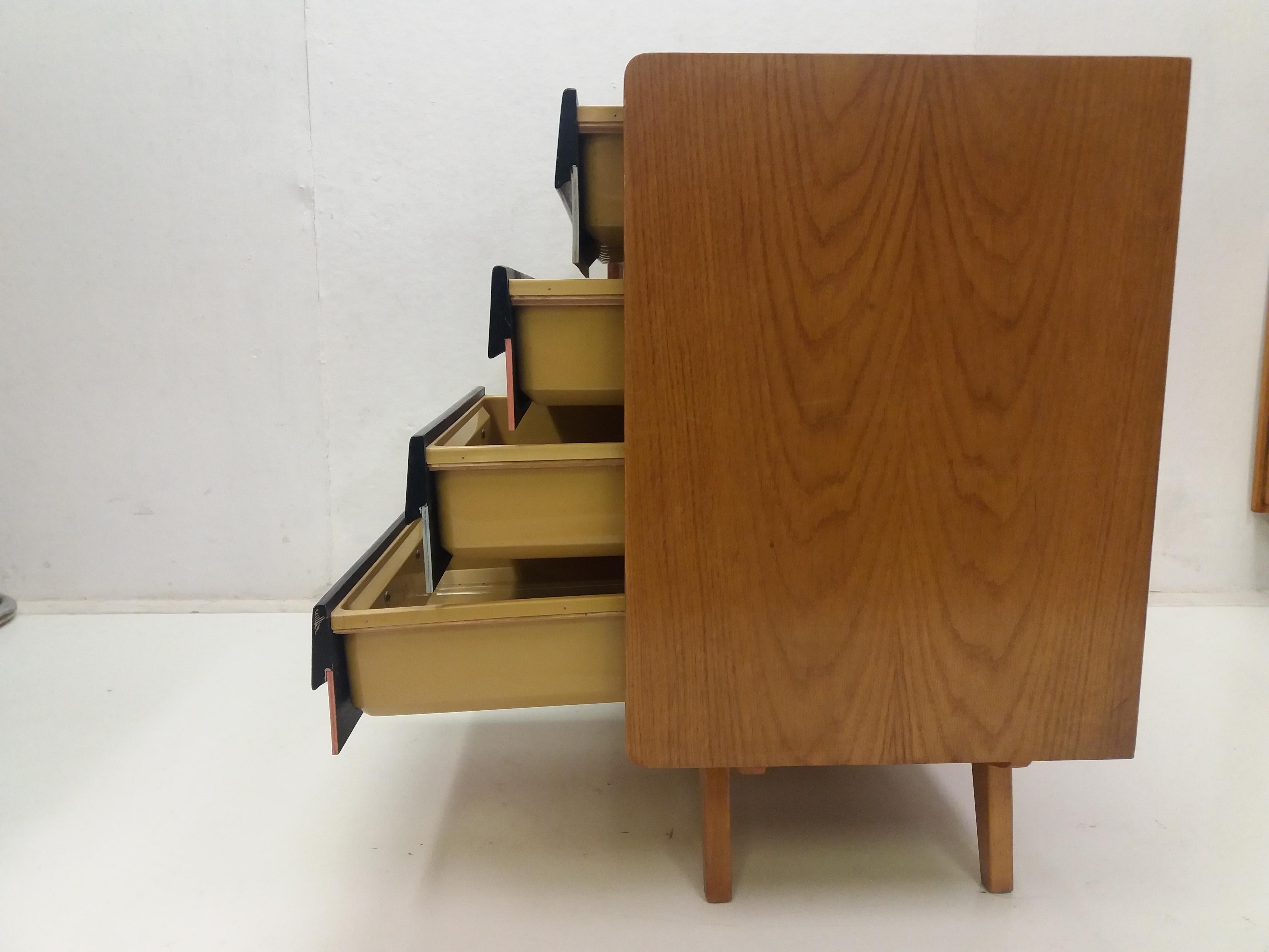  1960 Chest of Drawers by Jiroutek, Czechoslovakia For Sale 5