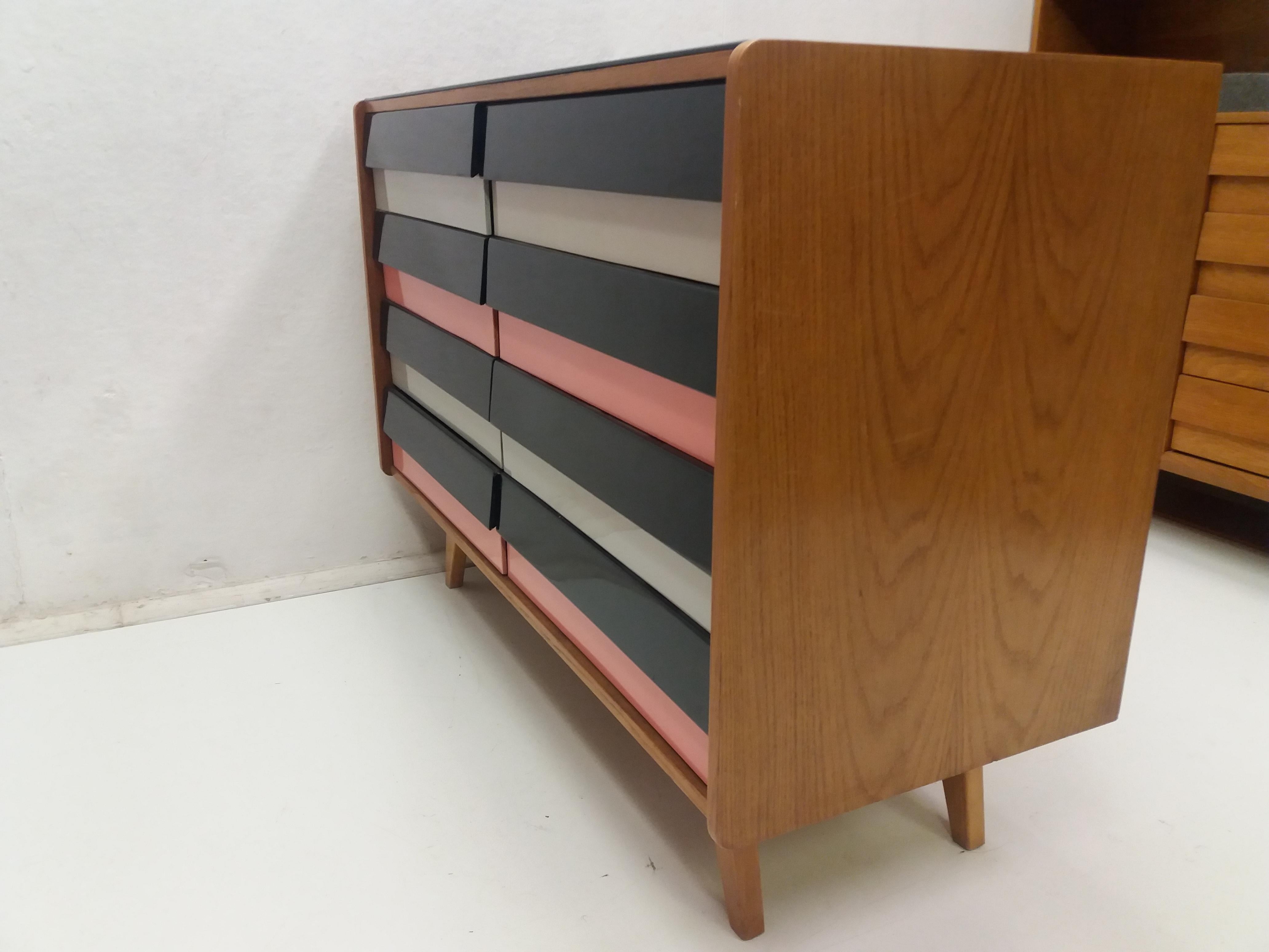  1960 Chest of Drawers by Jiroutek, Czechoslovakia For Sale 6