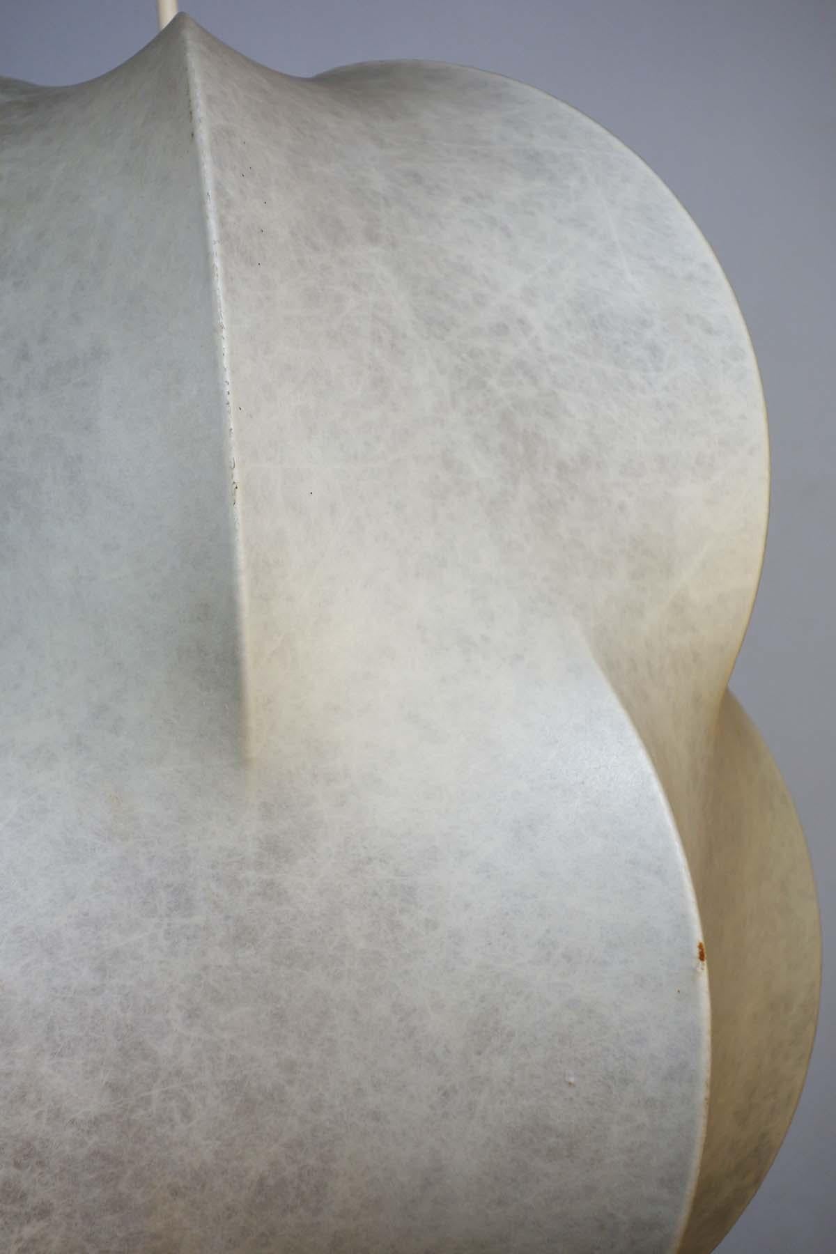 1960 Cocoon Italian Space Age Design Chandelier Ceiling Lamp in vendita 5