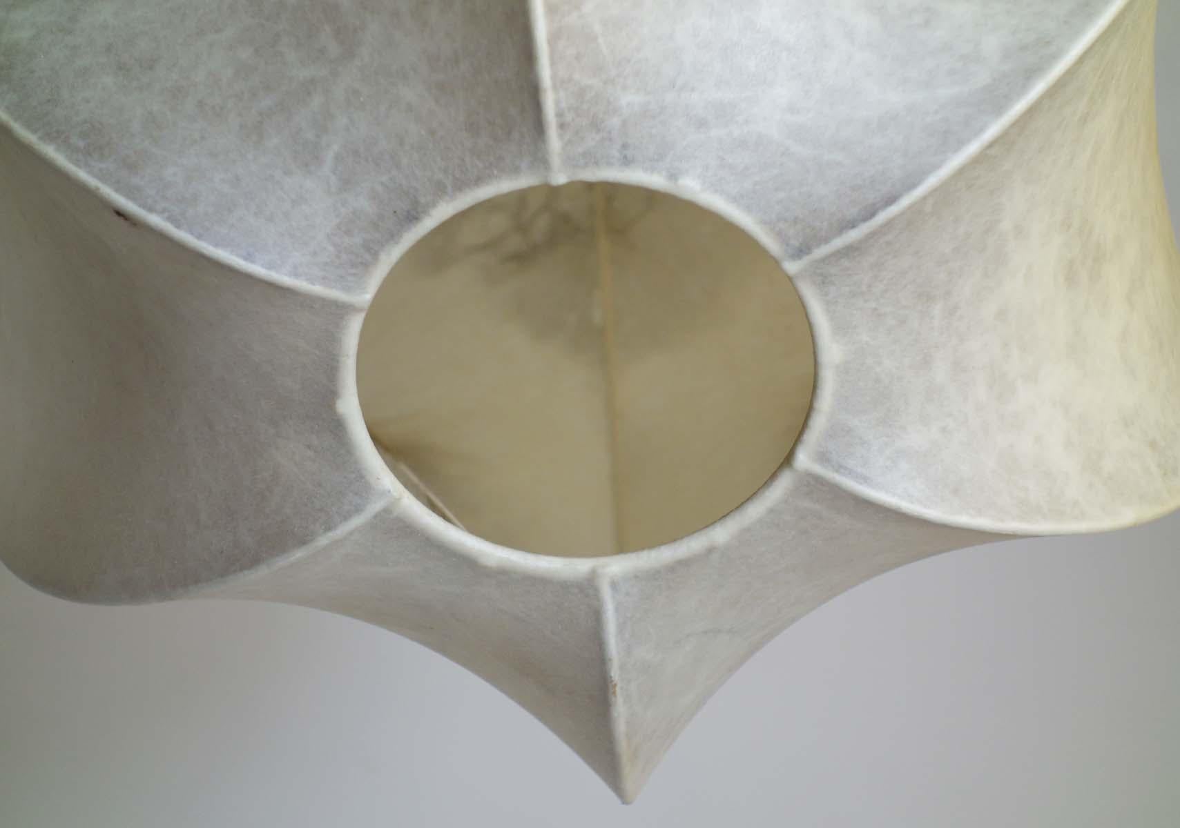 1960 Cocoon Italian Space Age Design Chandelier Ceiling Lamp in vendita 7
