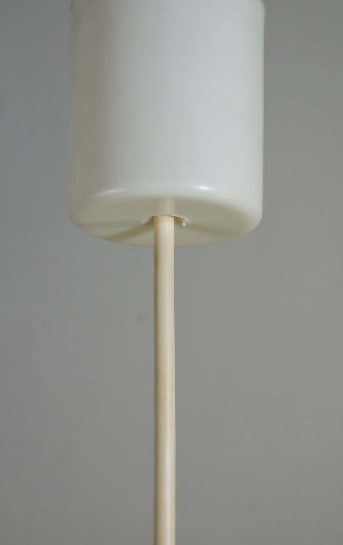 Metallo 1960 Cocoon Italian Space Age Design Chandelier Ceiling Lamp in vendita