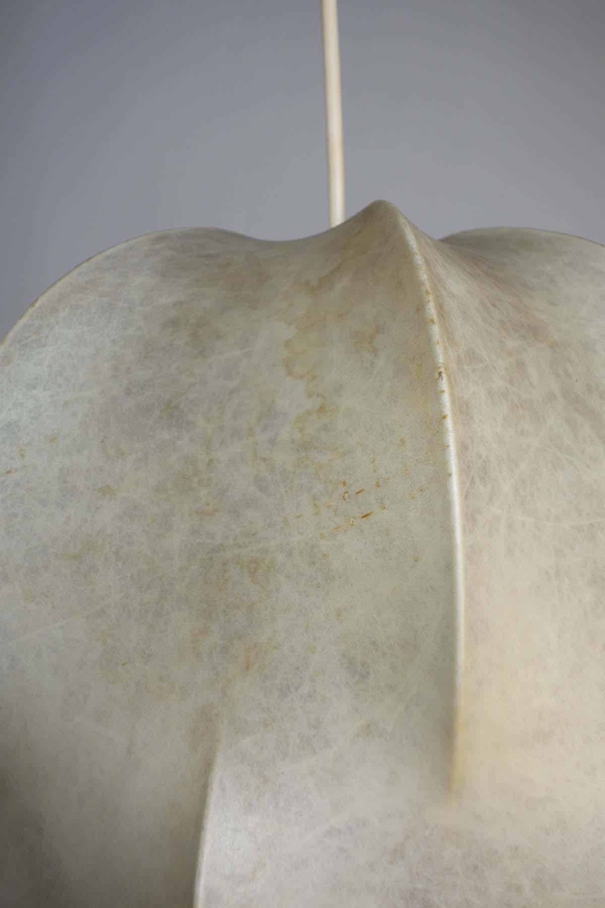 1960 Cocoon Italian Space Age Design Chandelier Ceiling Lamp in vendita 4