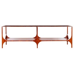 "1960" Contemporary Console Table in Pau Ferro Wood by Bruno Rangel