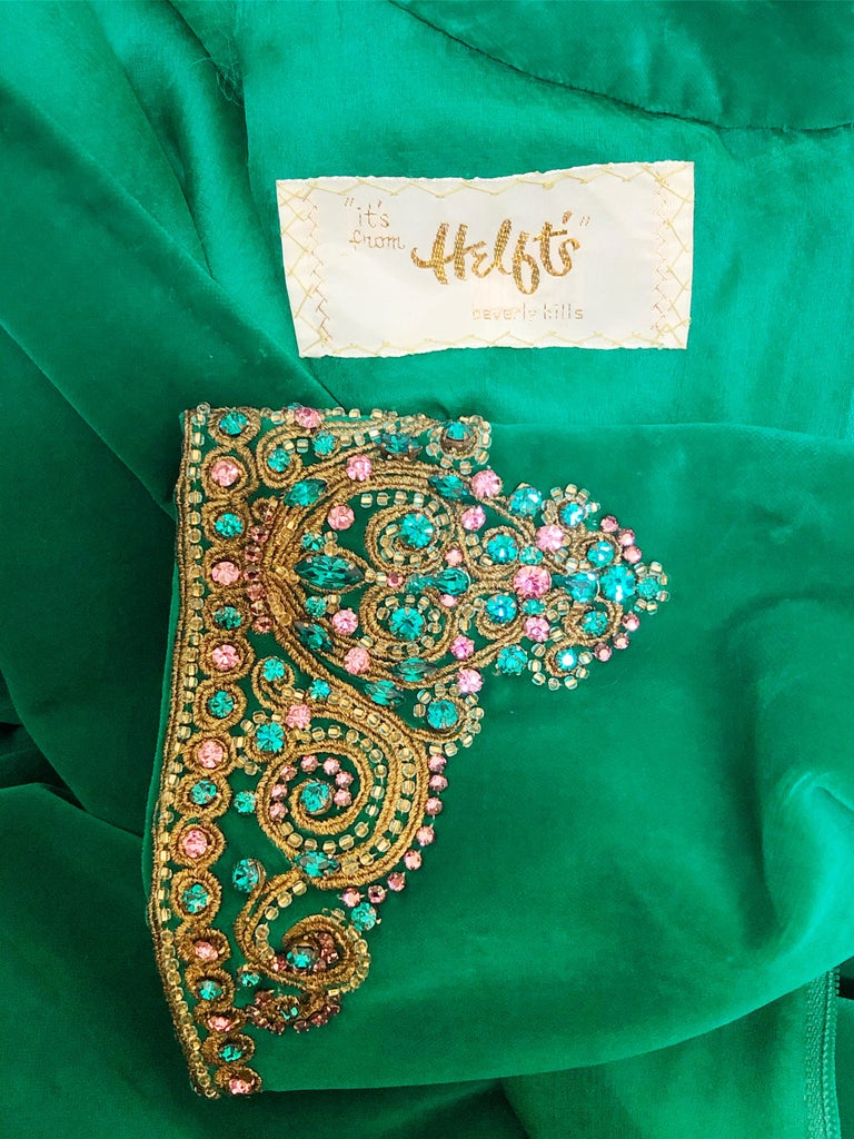 emerald green caftan