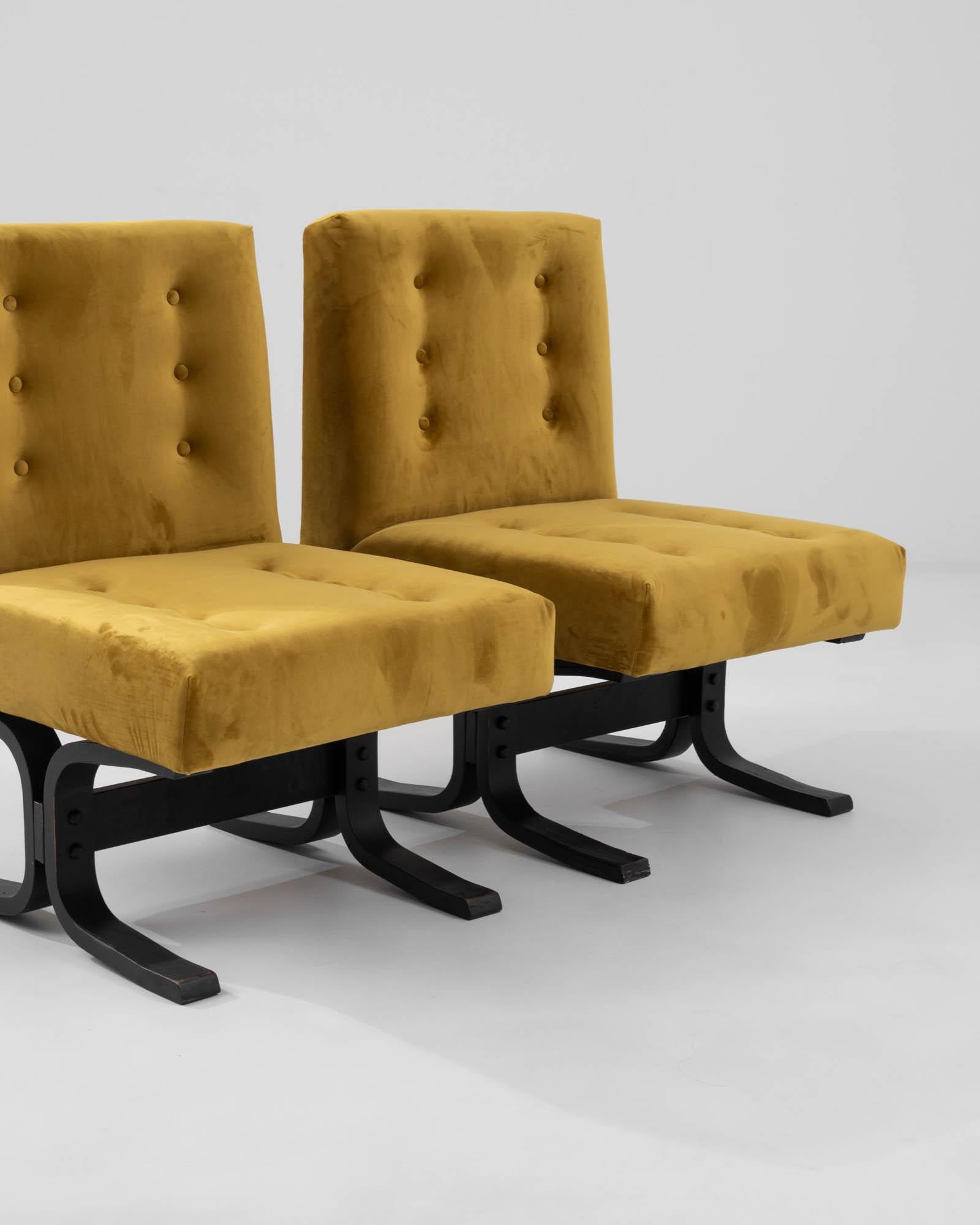 1960 Czechia Upholstered Chairs by Ludvik Volak, Set of 2 For Sale 4