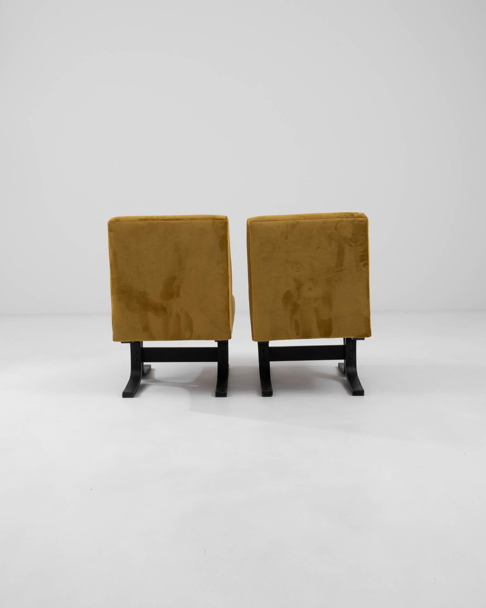 1960 Czechia Upholstered Chairs by Ludvik Volak, Set of 2 For Sale 1
