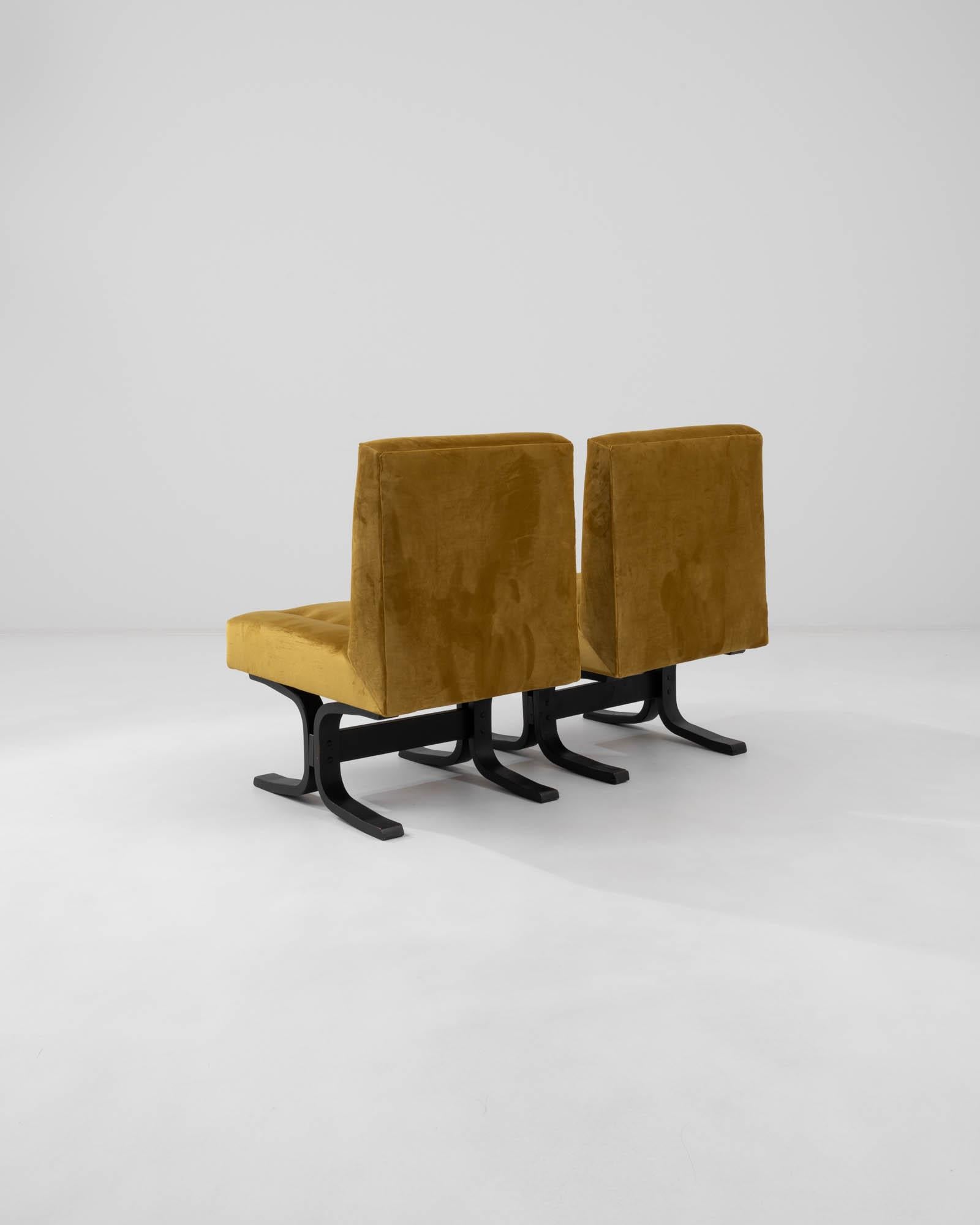 1960 Czechia Upholstered Chairs by Ludvik Volak, Set of 2 For Sale 2