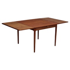 1960, Danish design, unfolded dining table, teak wood.