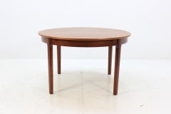 1960 Danish Round Extendable Dining Table
