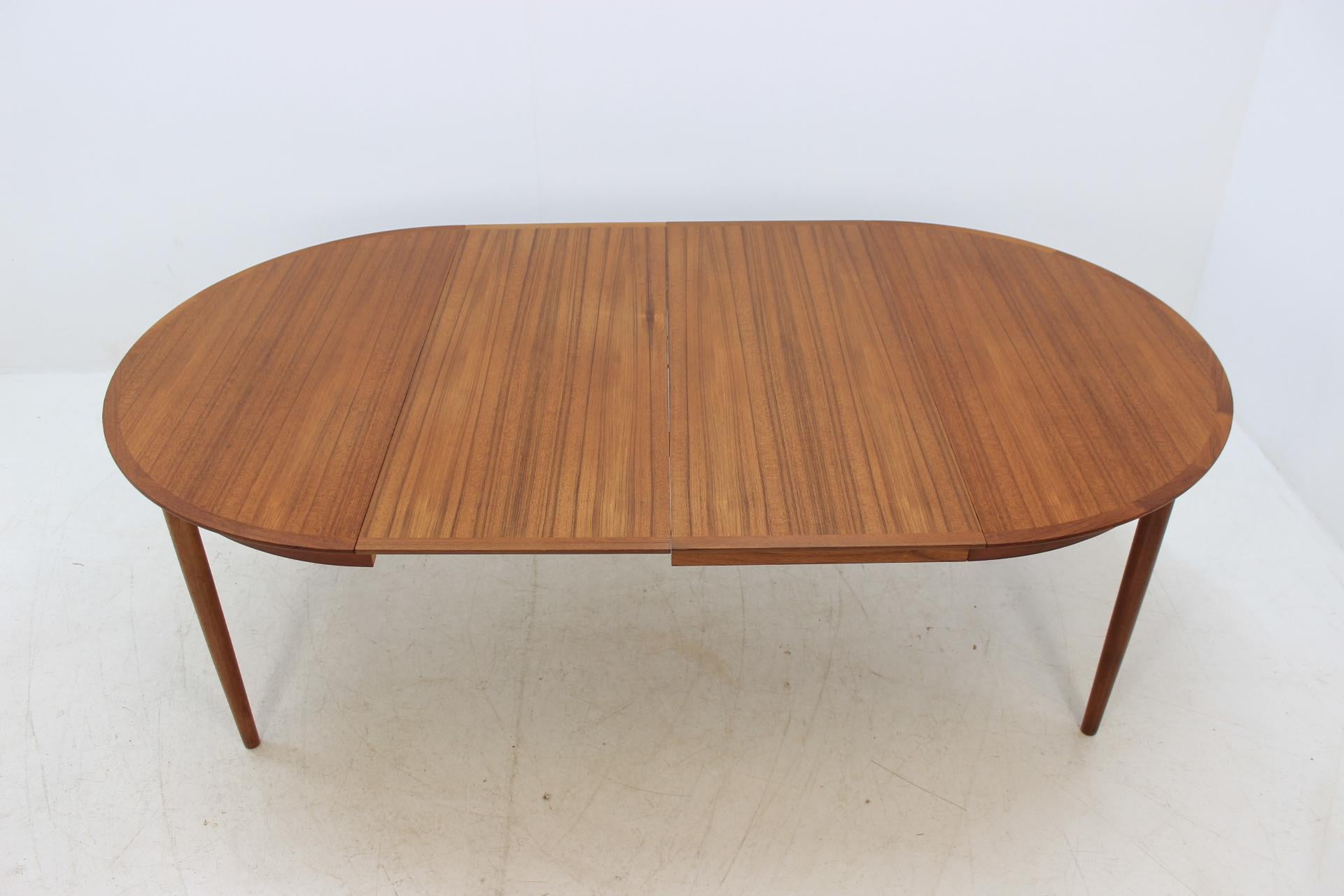 1960 Danish Teak Extendable Table, Denmark 1