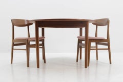 1960 Danish Teak Round Extendable Table