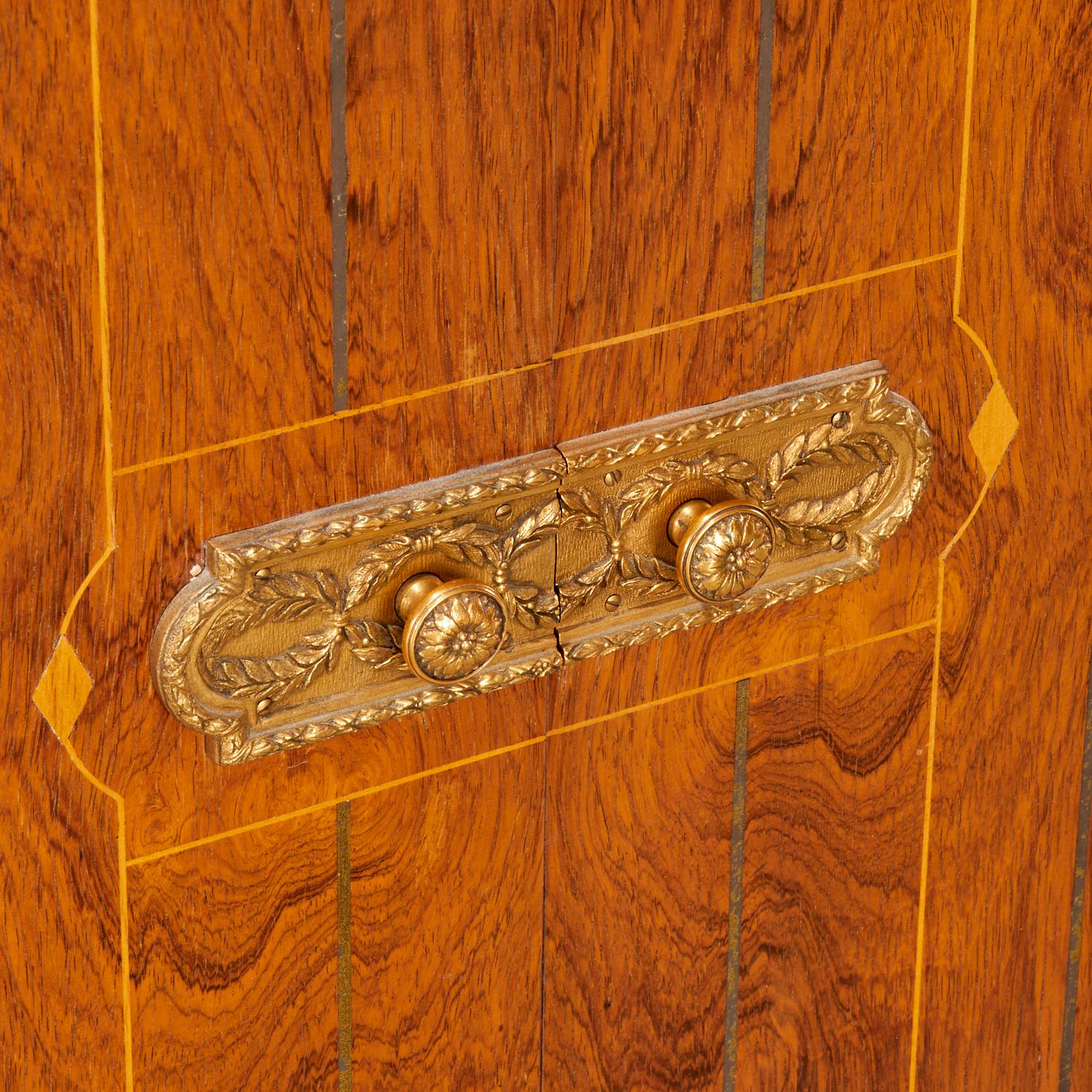 Americano 1960 David David, credenza a muro in palissandro intarsiato con piano in vetro illuminato in vendita