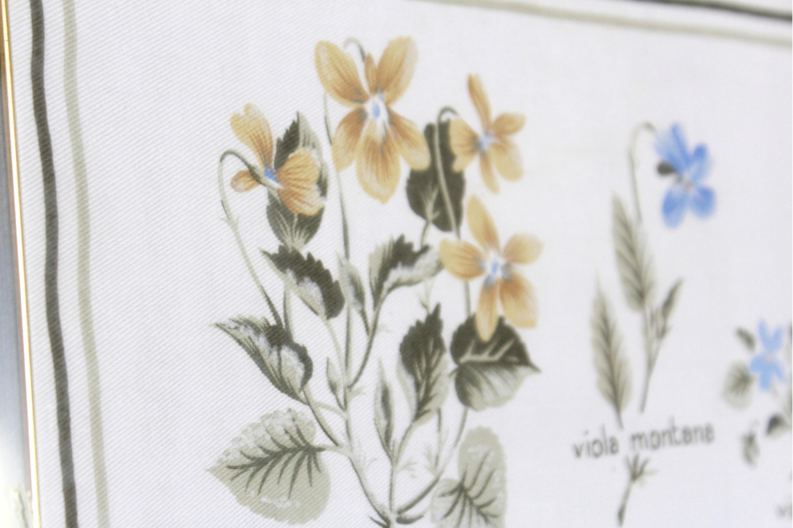 Fiori di viole Grafico da parete Poster , Italia 1960s in vendita 3
